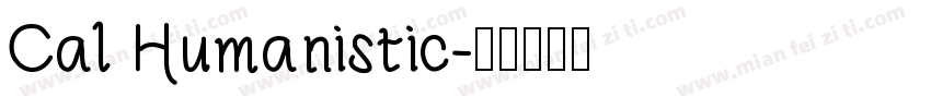 Cal Humanistic字体转换